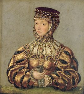 バーバラ・ラジウィル、1553-56年（銅に油彩）